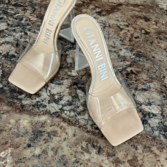 Open toe chunky heels - Picture 3 of 5